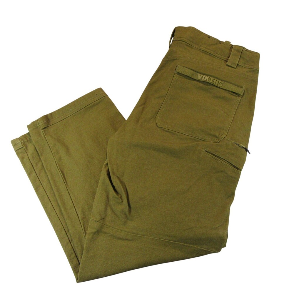 Viktos Mens Cargo Work Pants Contractor AF 40 x 32 Duck Canvas Brown Stretch